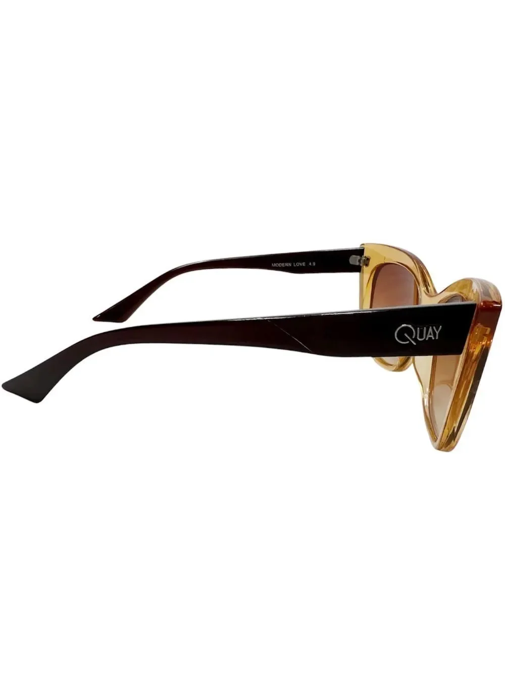 QUAY ‘Modern Love’ Amber and Brown Sunglasses